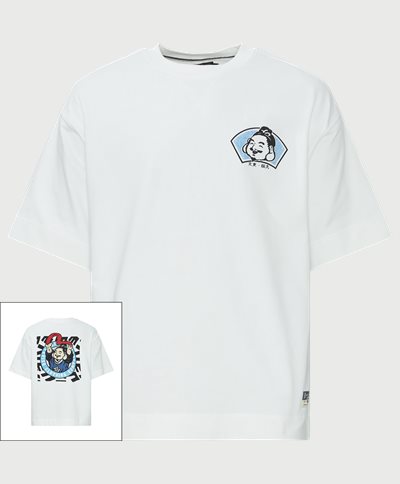 EVISU T-shirts SEAGULL PRINTED SS SWEAT 2ESHTM4WS1052 Hvid